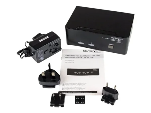STARTECH 2 Port DVI VGA KVM Switch mit