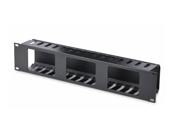 STARTECH 2U Covered Cable Finger Duct