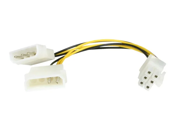 STARTECH 15cm LP4 to 6 Pin PCIe Adapter