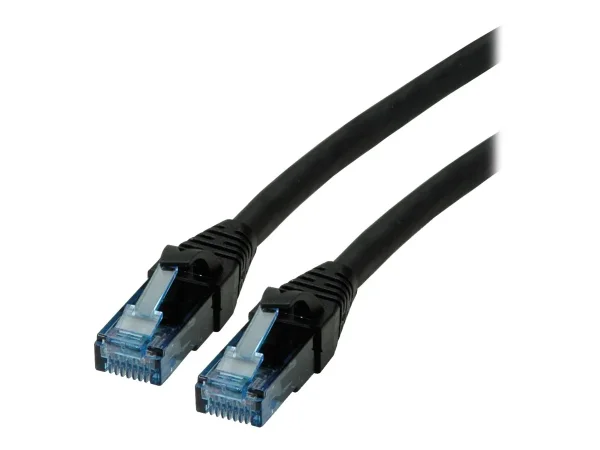 ROLINE Patchkabel Kat.6A schwarz 1,5m