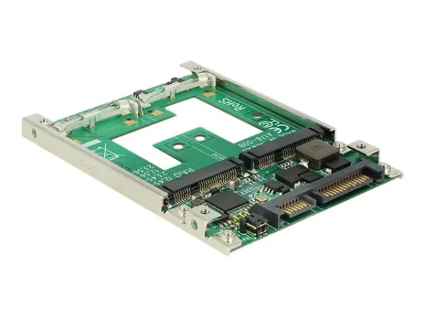 DELOCK Konverter SATA 22 Pin > 2xmSATA