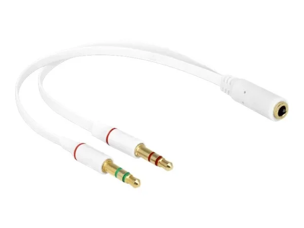 DELOCK Adapterkabel Klinke Headset 1x4