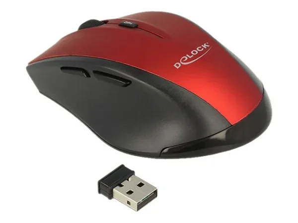 DELOCK 5-Tasten Maus 2,4 GHz wireless