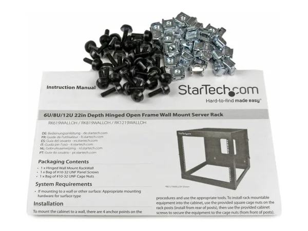 STARTECH.COM 8 HE offenes 19 Zoll Server
