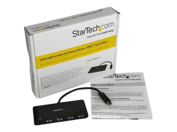 STARTECH 4-Port USB-C Hub with Power