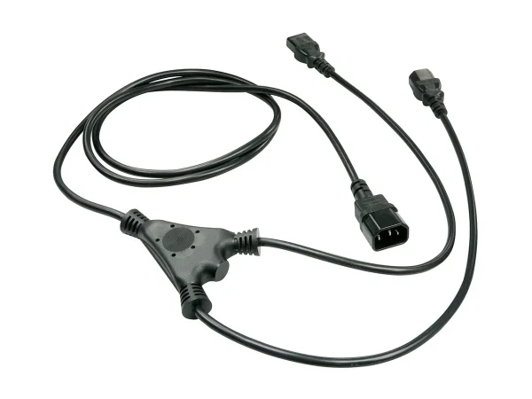 LINDY 2m IEC C14 auf 2x IEC C13 Y-Netzka