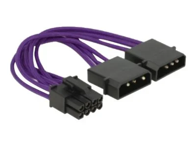 DELOCK StromkabelPCIExpress 8Pin>2x4Pin