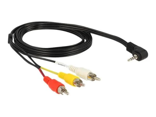 DELOCK Kabel Klinke 3,5 mm 4Pin>3x Cinch