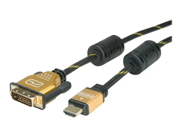 ROLINE GOLD Monitorkabel DVI-HDMI 1m