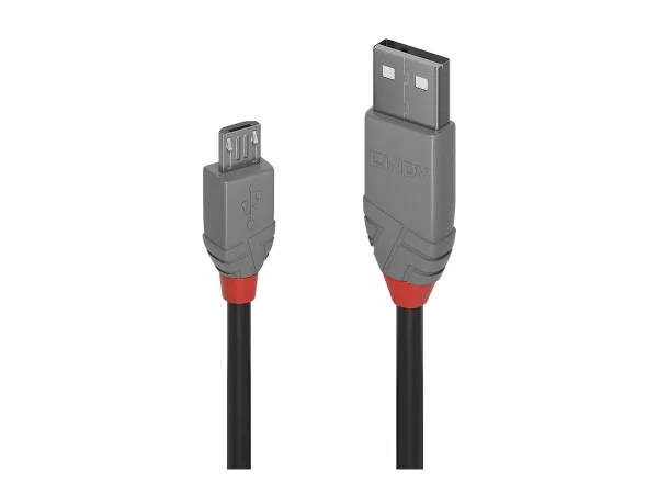 LINDY 2m USB 2.0 A/MicroB Kabel Anthra