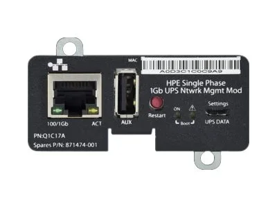 HPE Single Phase 1Gb UPS Network Managem
