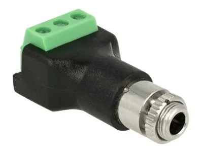 DELOCK Terminalblock 3 Pin>Klinkenbuchse