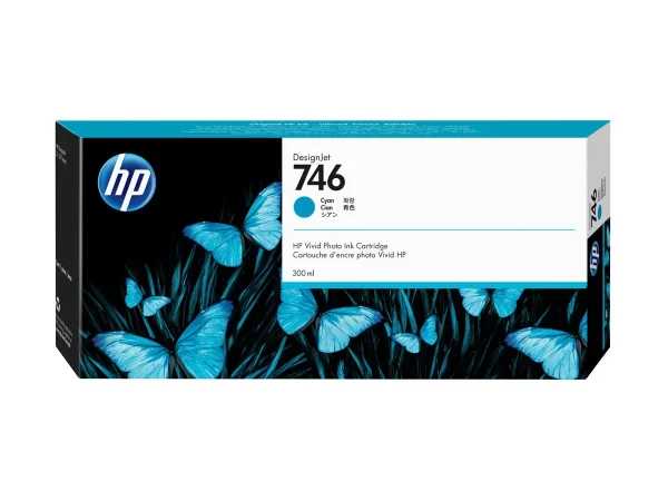 HP 746 300-ml Cyan Ink Cartridge