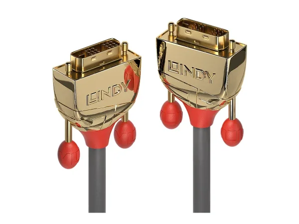 LINDY 10m Gold DVI-D SLD Single Link