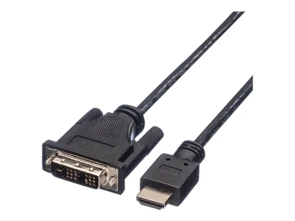 ROLINE Kabel DVI 18+1 ST - HDMI ST 1,5m
