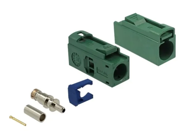 DELOCK FAKRA E Buchse 25mm zum Crimpen