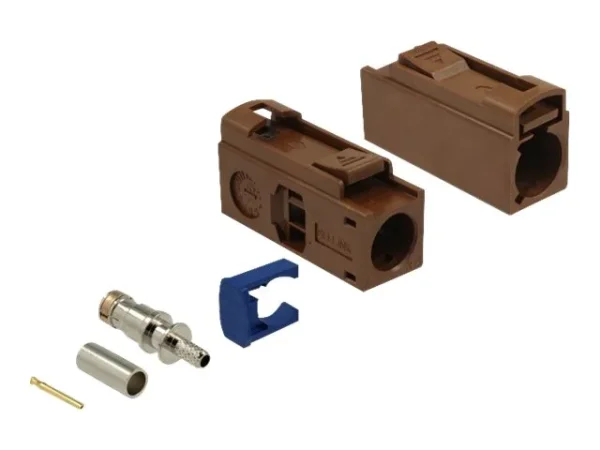 DELOCK FAKRA F Buchse 25mm zum Crimpen