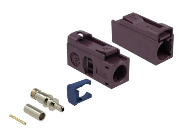 DELOCK FAKRA D Buchse 25mm zum Crimpen