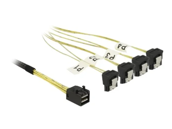 DELOCK Mini SAS HD SFF-8643 >4xSATA 0,5m