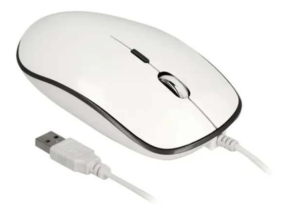 DELOCK Optische 4-Tasten Desktop Maus