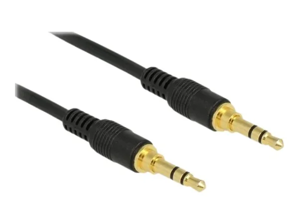 DELOCK KlinkenKabel 3,5 mm 3 Pin 3 m bl