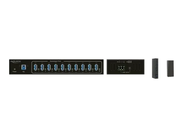 DELOCK Externer Industrie Hub 10xUSB 3.0