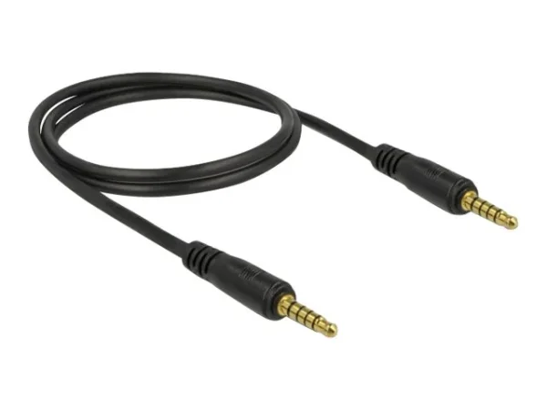 DELOCK Klinkenkabel 3,5mm 5 Pin 1m