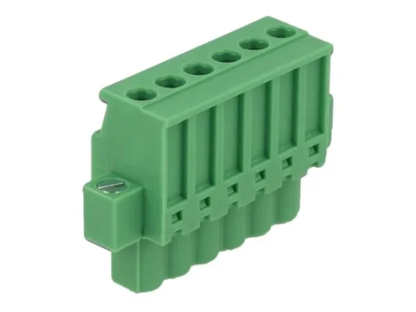 DELOCK Terminalblock Hutschienen 6 Pin