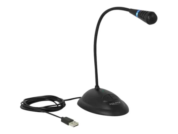DELOCK USB Schwanenhals Mikrofon