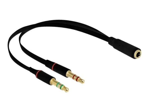 DELOCK Headset Adapter 1 x 3,5mm 4 Pin