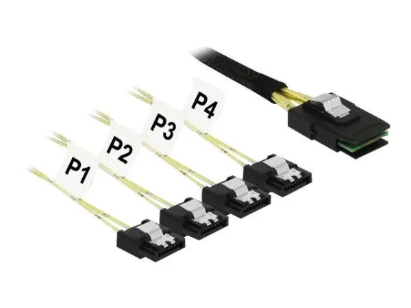 DELOCK Kabel Mini SAS SFF-8087 > 4x SATA