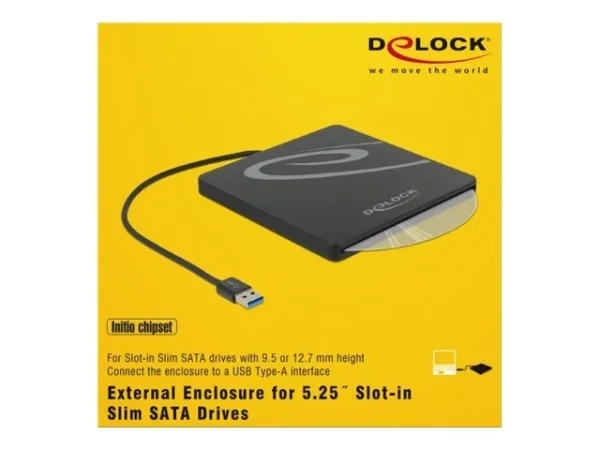 DELOCK Externes Gehäuse 13,34cm Slot-in