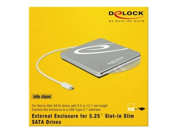 DELOCK Externes Gehäuse 13,34cm Slot-in