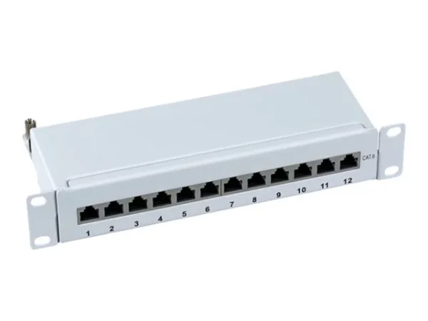 EFB Mini Patchpanel STP 12-Port 1HE GRAU