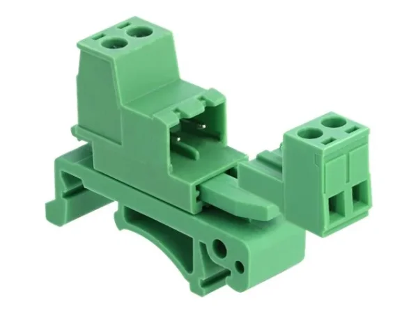 DELOCK Terminalblock Set Hutschienen 2