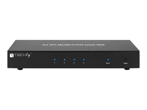 TECHLY KVM Switch Display Port 1.2 4Port