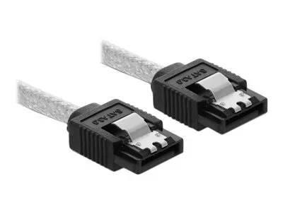 DELOCK SATA 6Gb/s Kabel 30cm transparent