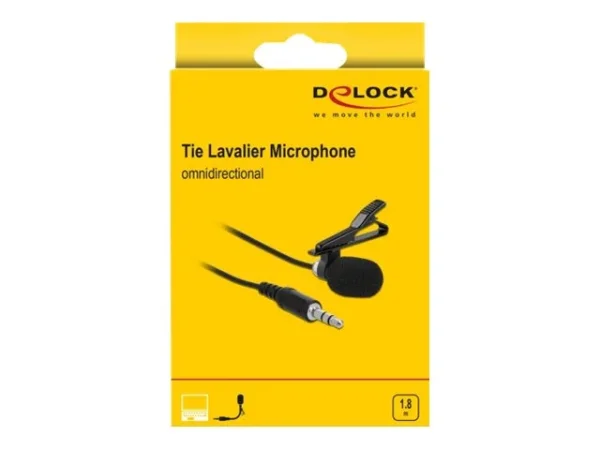 DELOCK Krawatten Lavalier Mikrofon Clip