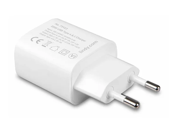 LINDY 20W USB Type A & C Charger