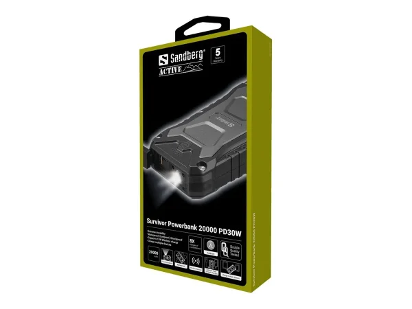 SANDBERG Survivor Powerbank 20000 PD30W