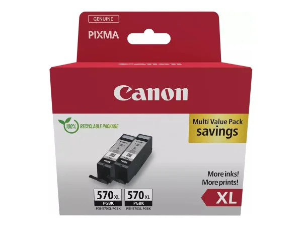 CANON PGI-570XL Ink Cartridge BK TWIN