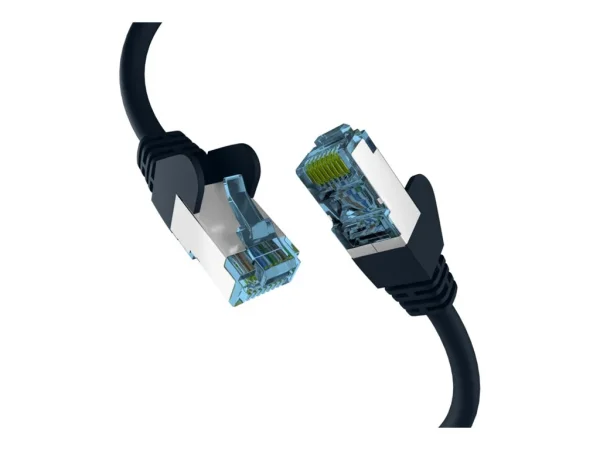 EFB Netzwerkkabel CAT6a S/FTP 0,5m sw