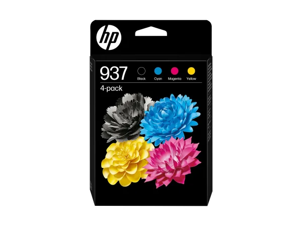 HP 937 CMYK Original Ink Cartridge 4-Pac
