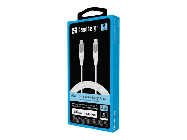 SANDBERG USB-C PD to Lightning MFI 2M