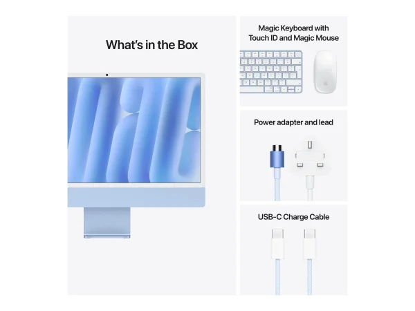 APPLE IMAC 24i BL/8CCPU/8CGPU/16GB/256GB
