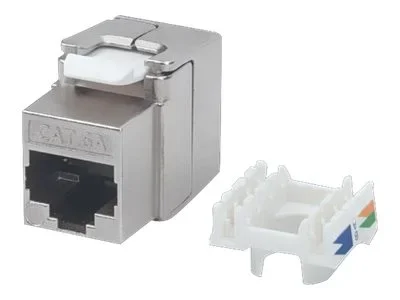 INT Cat6a Keystone Jack silber