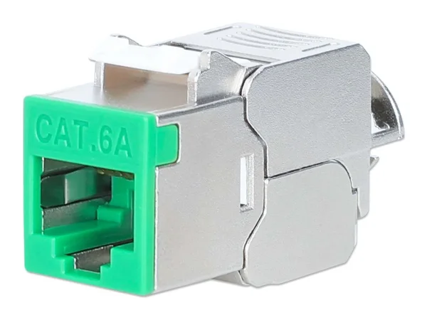 INT Cat6a 10G STP Keystone-Modul grün