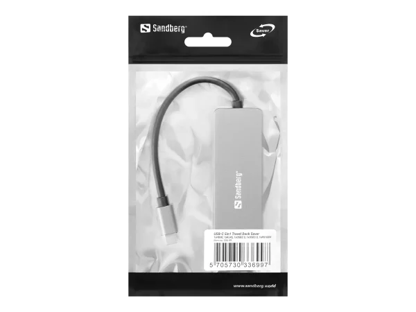 SANDBERG USB-C 5in1 Travel Dock Saver