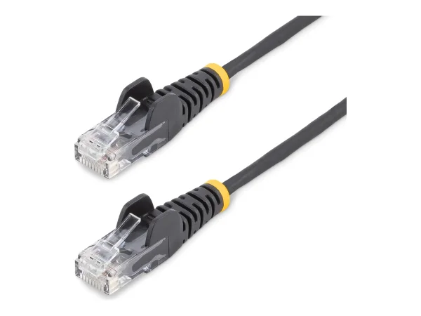 STARTECH 25cm Schwarzes Slim CAT6-Kabel