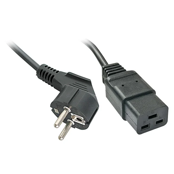 2m Netzkabel Schuko an C19
